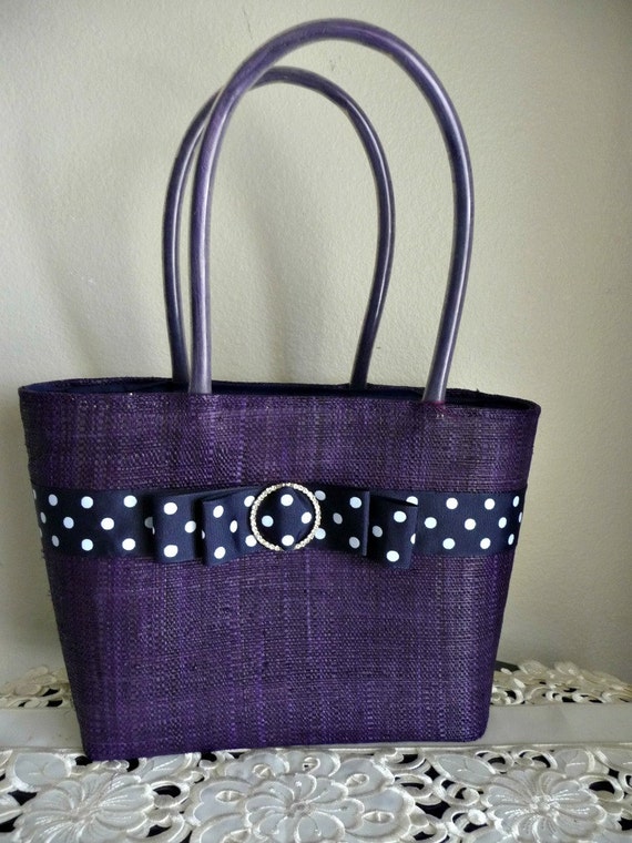 Items similar to Handbags - purses- Raffia Bag- Casual summer bag ...