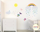 Wall Decals, Rainbow Wall Decal, Wall Stickers, Wall Graphics, Childrens Wall Art