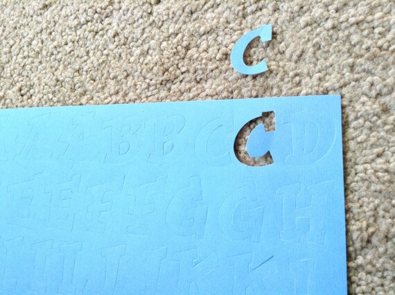 For Scrapbooking and Card making Punch-Out Alphabet Letter