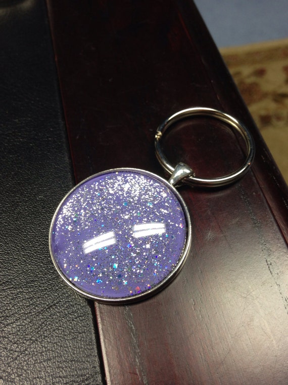 Purple Key Chain by PolishedFindings on Etsy