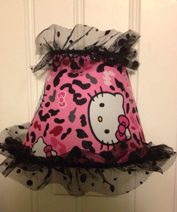 Hello Kitty Pink and Black Camo with tulle by JodiandMaryCreate