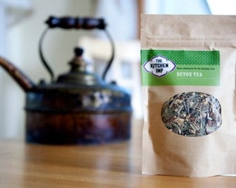 Organic DETOX TEA - Decaffeinated herbal tea - 2.5 oz or more