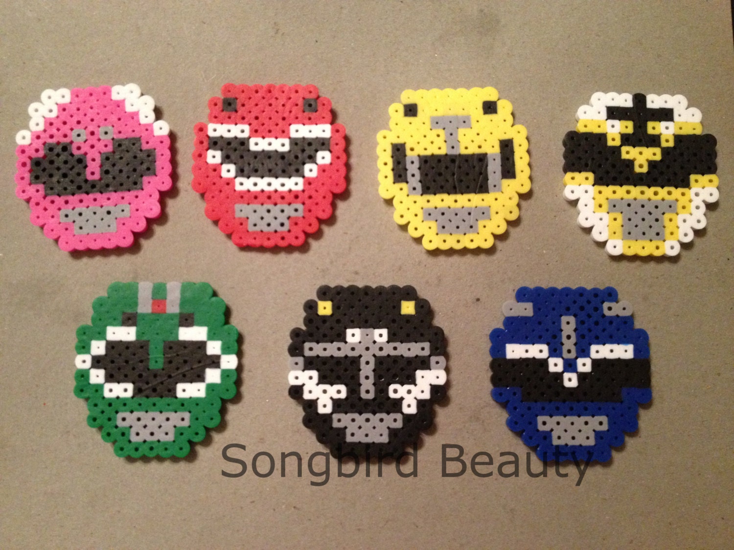 Power Rangers Perler Beads Geekery magnet