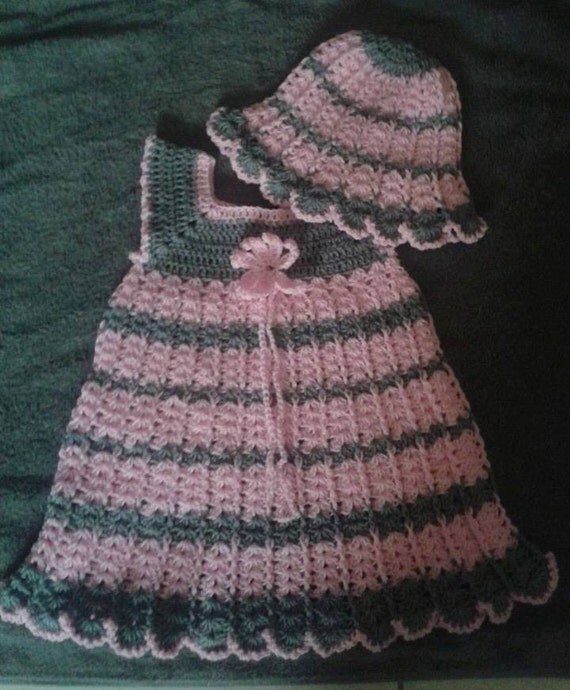 Crochet baby dress pattern for 18 months old/instant