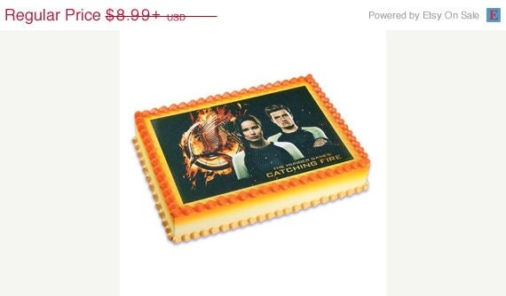 SUMMER SALE Hunger Games Catching Fire Edible Image Cake Topper Il_570xn