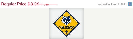 SUMMER SALE CUB Scouts-Emblem Edible Image Cake Topper Il_570xn