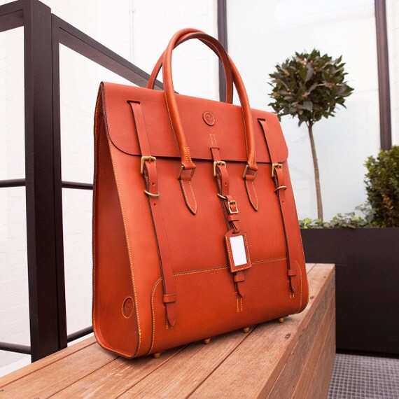 Weekender Luggage Bag by GizziLeather on Etsy