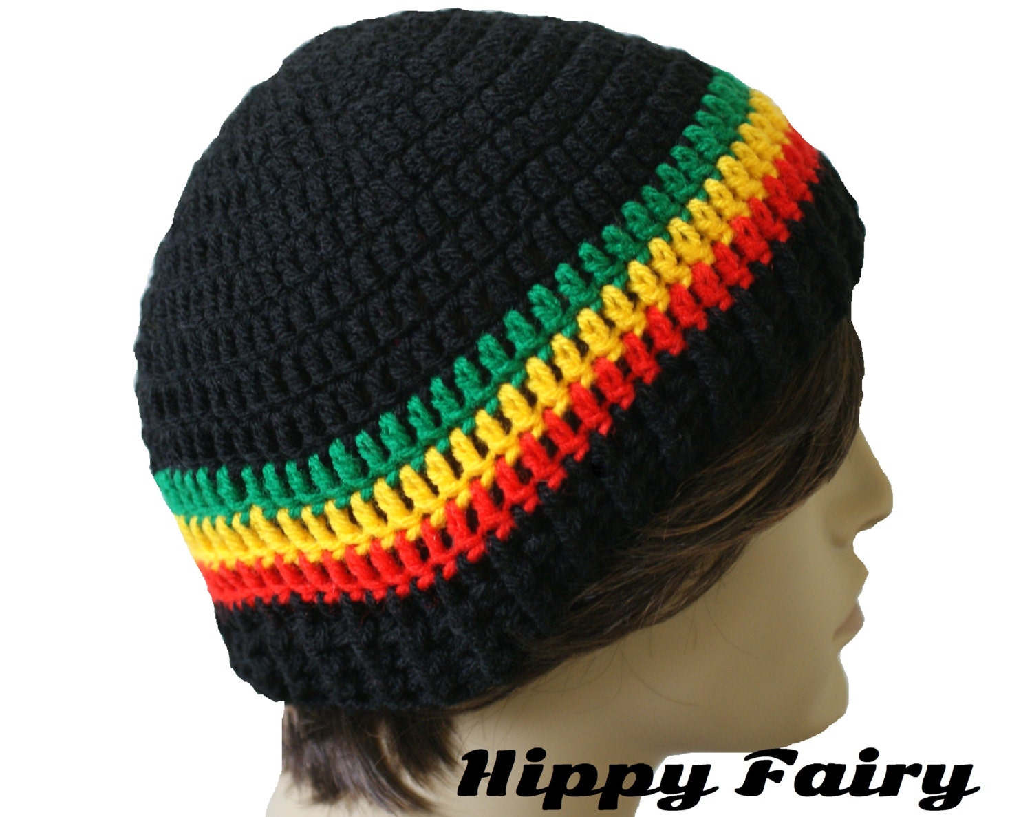 Beanie hat Rastafarian hat Rasta beanie Rasta hat Mens