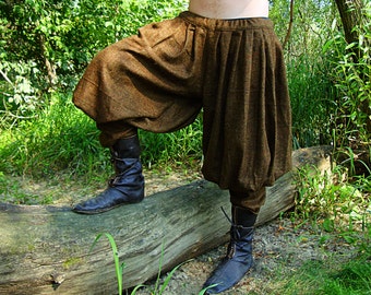 Early Medieval Viking baggy pants / trousers, Historical Pattern , for Viking Reenactors, Viking Costume