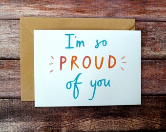 Popular items for i'm so proud of you on Etsy