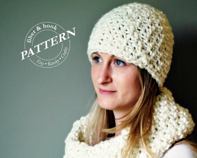 CROCHET PATTERN Chunky Beanie Pattern Crochet Beanie