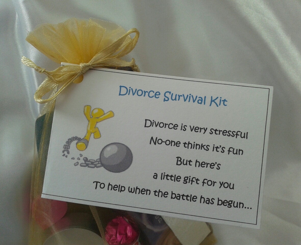 Divorce Survival Kit female gift divorce party by CheerUpCrafts