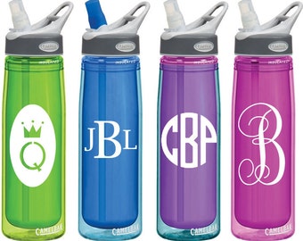 Monogram Decals for Personalized Water Bottles or Tumblers 2x3