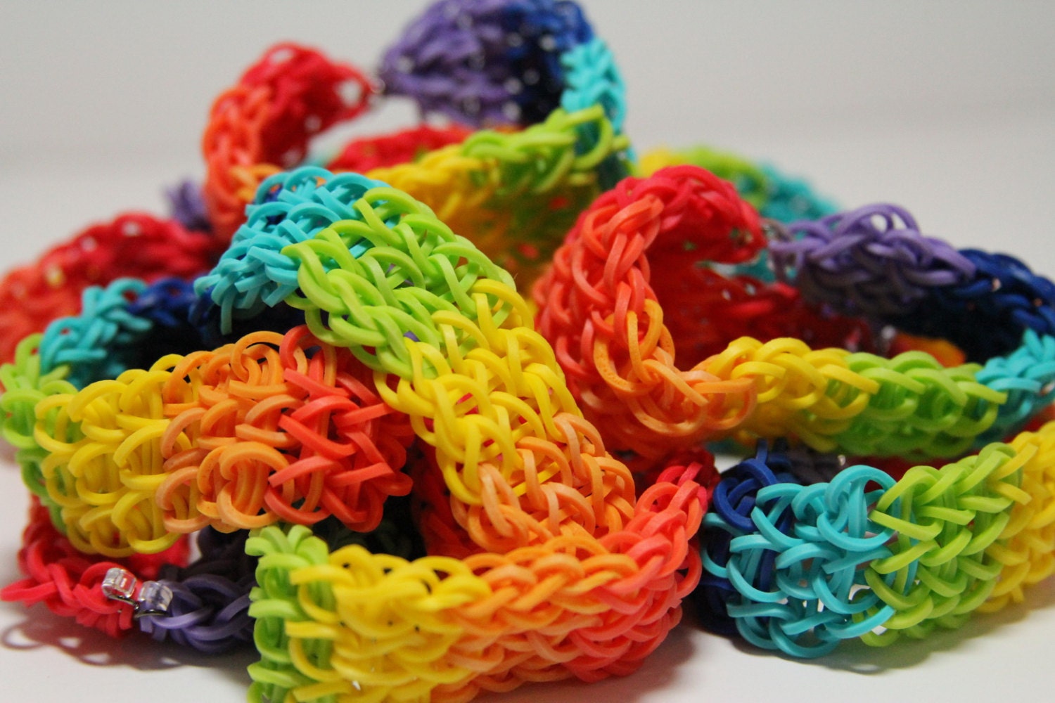 15 Rainbow Loom Bracelet Rubberband Friendship Bracelet