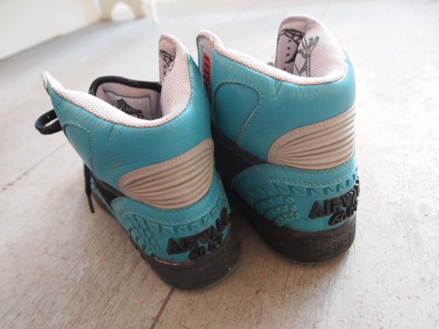 Old School Airwalk Vintage Black And Turquoise Retro Arcade