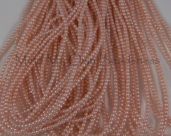 2mm Czech Glass Pearl - 10148 Peach Chiffon x 300pcs
