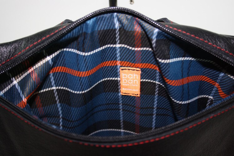 Leather backpack in Spanish Premium Leather light and by bahban