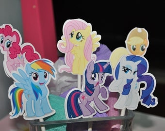 My Little Pony Cupcake Toppers Set of 12