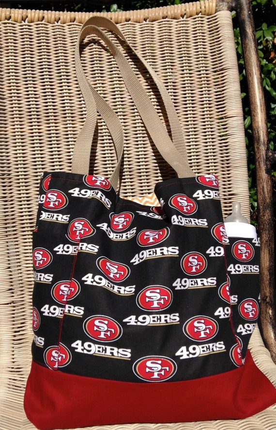 San Francisco 49ers Diaper Bag Custom Tote Bag Purse Football ...