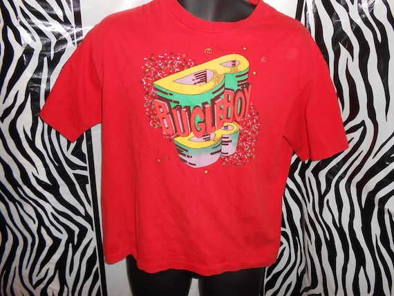 Vintage 90s Red Bugle Boy T-Shirt Sz M by MWKDIRECT on Etsy