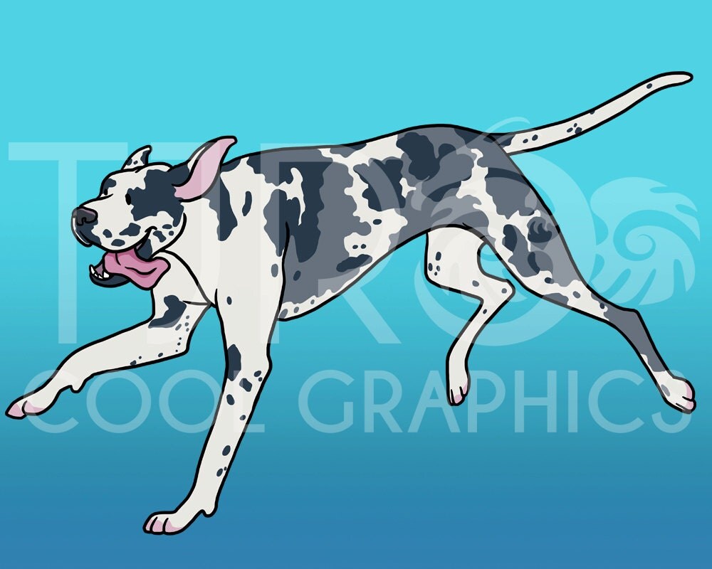 Cartoon Dogs Digital Realistic Clip Art PNG Printable