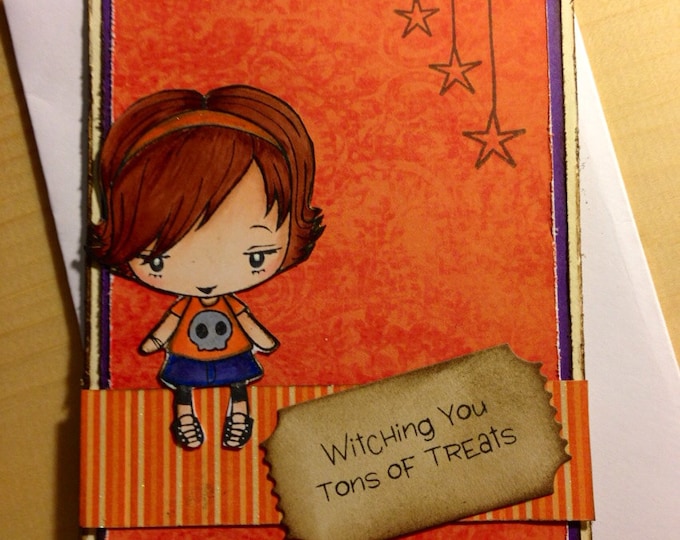 Kids Halloween Card. Happy Halloween Card. Halloween Witches to You