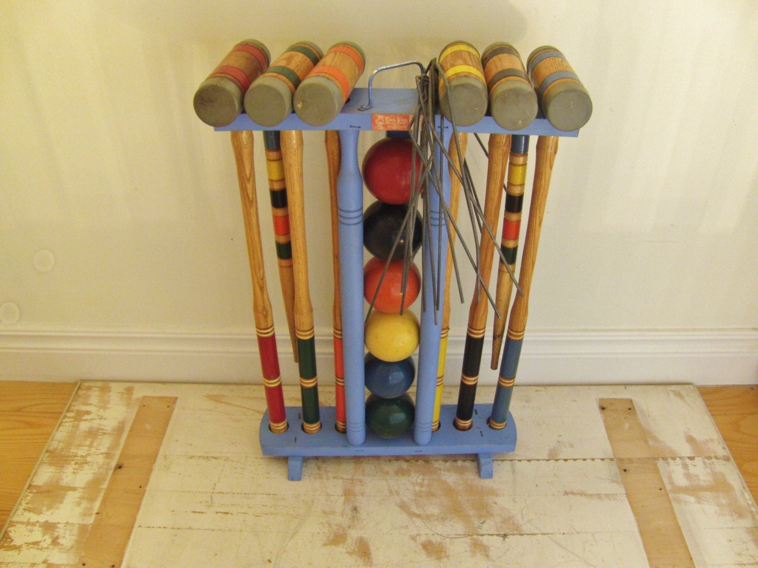 vintage croquet set by kourt king