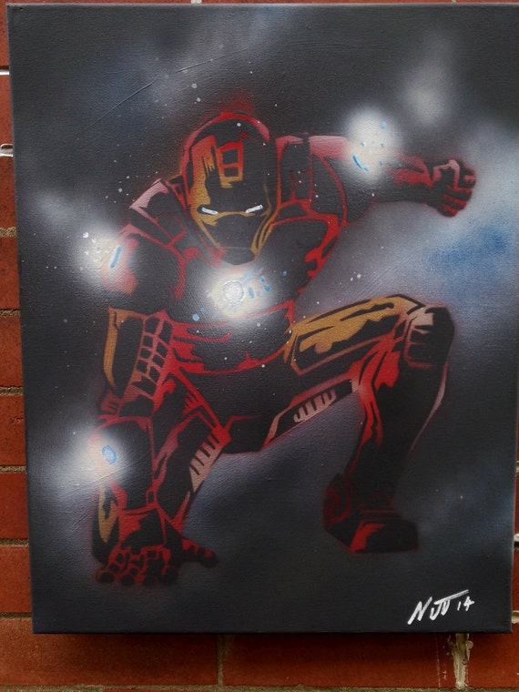 iron man graffiti pop