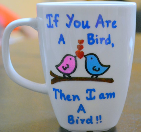Love Birds Valentine Coffee Mug - Couple Gift