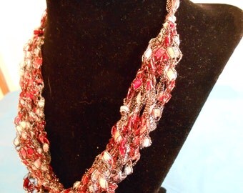 Trellis Necklace/ Crochet Necklace Item No. B 103