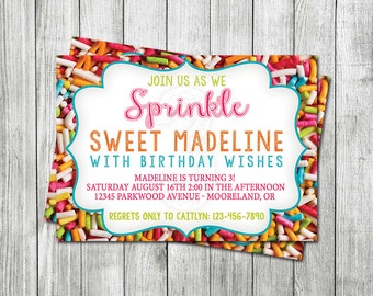 Sprinkle Birthday Invitations 4