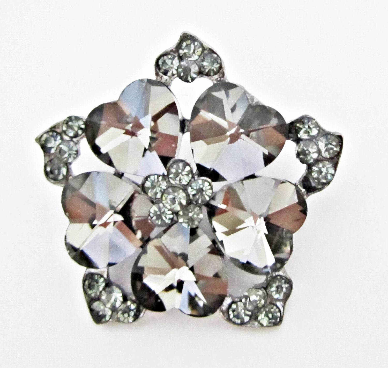 Rhinestone buttons 2pc crystal rhinestone buttons by chicbuttons