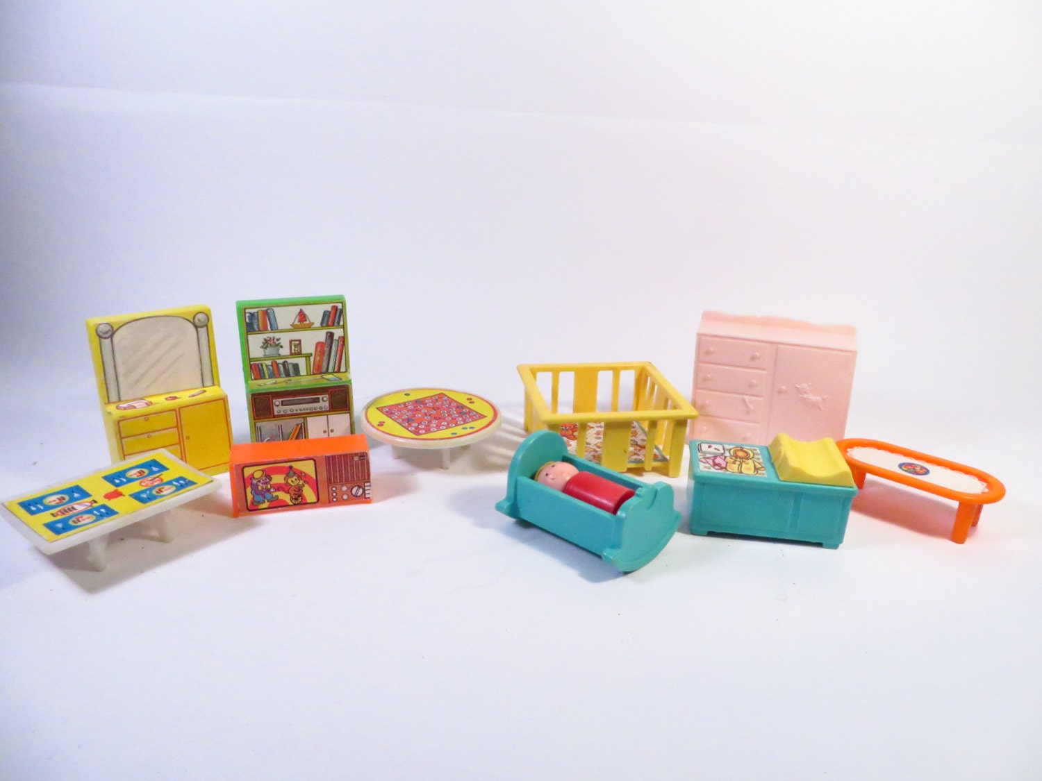 vintage plastic doll house