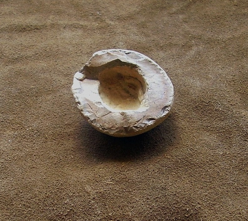 Native American Stone Paint Pot /Miniature Mortar Artifact