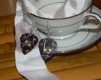 guitar pick earrings