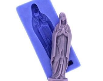 1-Cavity Virgin Mary Polymer Clay Mold Chocolate Mold Flexible Silicone Mould candy molds Fimo Crafts fondant molds kawaii resin mold