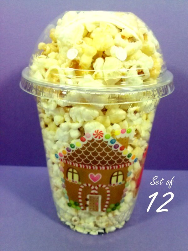 Clear 12oz Popcorn Boxes set of 12