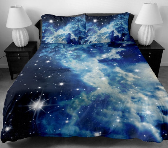 ... covers king bedding set two sides printing white galaxy duvet covers