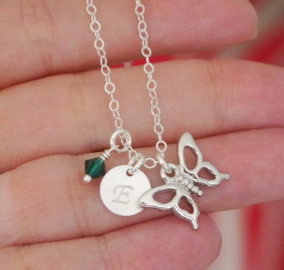 Butterfly Necklace Butterfly Jewelry Personalized Butterfly