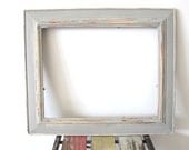 Rustic Photo Frame, Distressed Frame, Wooden Picture Frame, Grey 8x10 Photo Frame Shabby chic frame, Wedding frame, Beach decor
