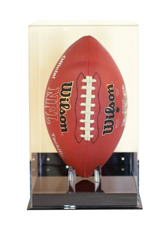 Football display case Vertical Wall Mount full size 85 UV