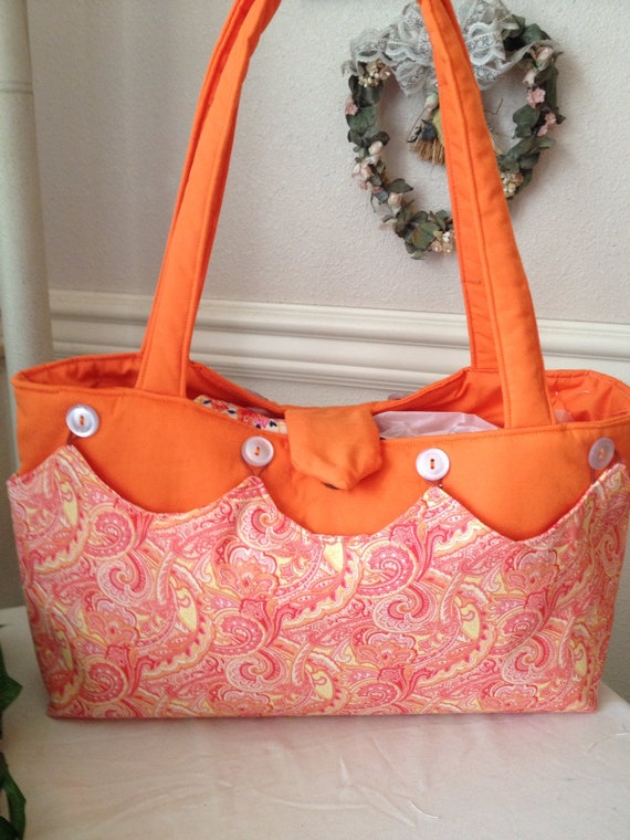 orange shaped purse