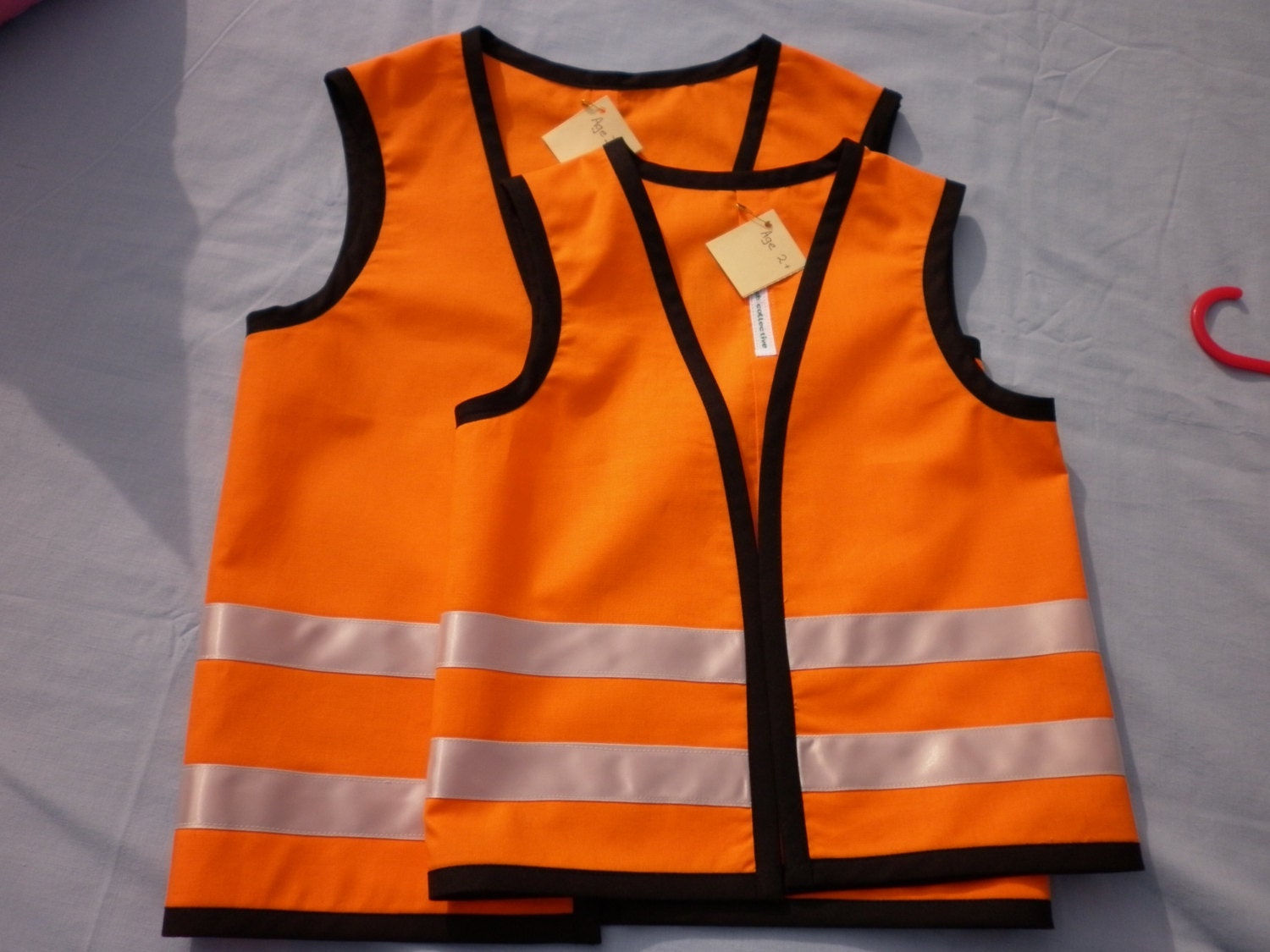 Kids construction worker vest. Boys Orange by thekidscollective