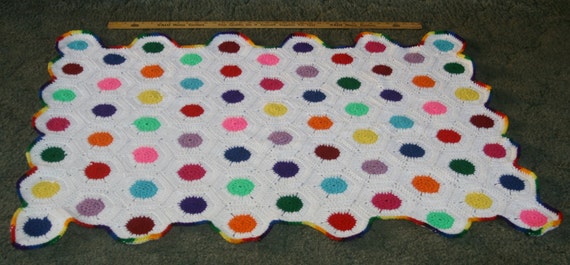 Crochet Polka Dot Baby Blanket