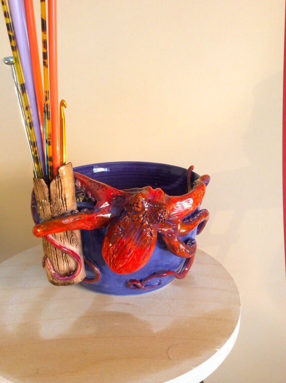 Items similar to Octopus yarn bowl. on Etsy
