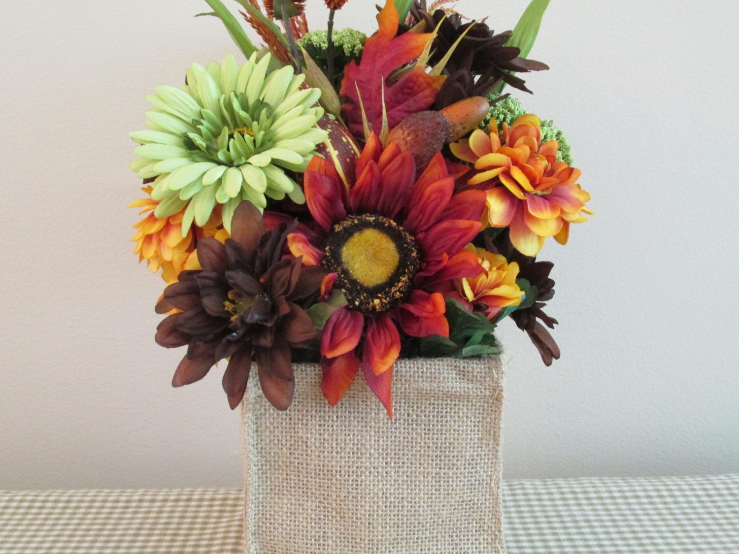 Sunflowers Mum Flower Arrangement Autumn Flower Arrangement