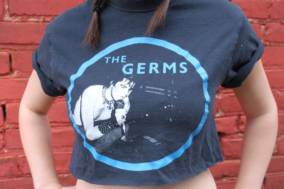 Germs Punk Band T-Shirt Crop Top