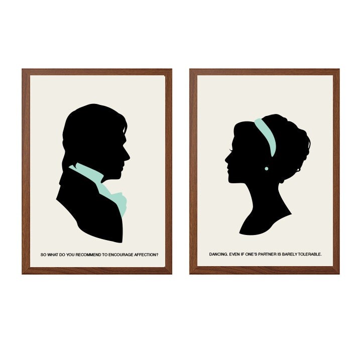 PRIDE AND PREJUDICE Dancing Poster Mr Darcy Elizabeth