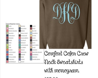 comfort color sweat shirts