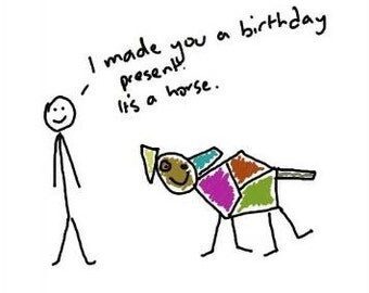 Spiffy Sticks Funny Birthday Card